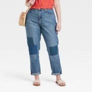 C- NWT Women's High-Rise Boyfriend Jeans - Universal Thread™ Medium Wash si…
